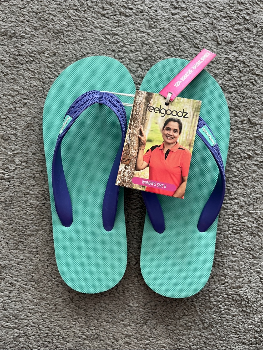 NWT Feelgoodz Lookout ClassicZ Ultra Flip Flops Sandals Size 6